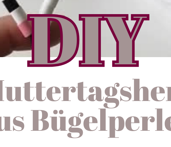 Muttertagsherz aus Bügelperlen